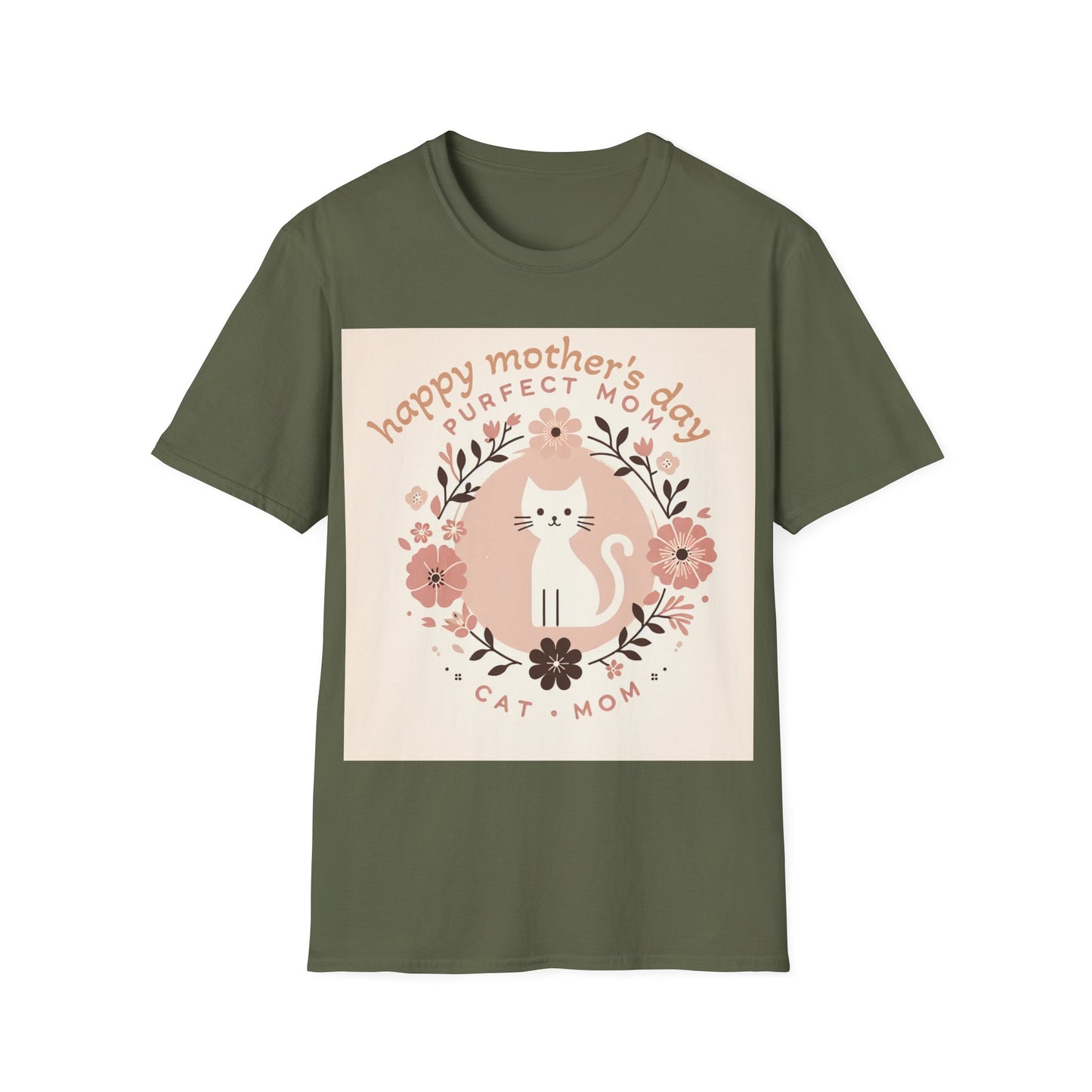 Cute Cat Mom T-Shirt for Mother's Day