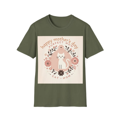 Cute Cat Mom T-Shirt for Mother's Day