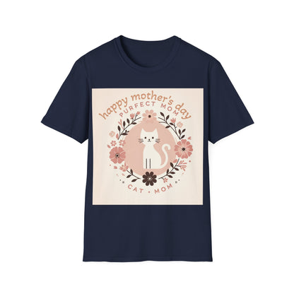 Cute Cat Mom T-Shirt for Mother's Day