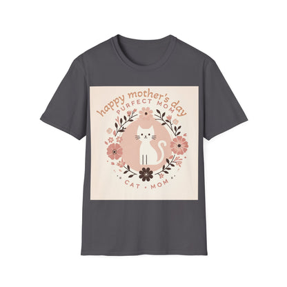 Cute Cat Mom T-Shirt for Mother's Day
