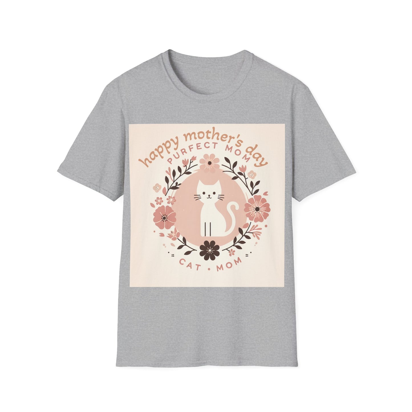 Cute Cat Mom T-Shirt for Mother's Day