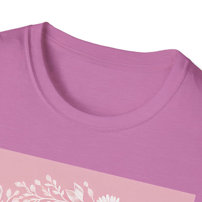 Blooming Mom Floral T-Shirt - Softstyle Unisex Tee for Mother's Day