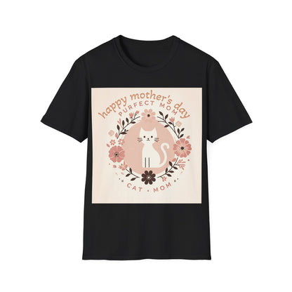 Cute Cat Mom T-Shirt for Mother's Day