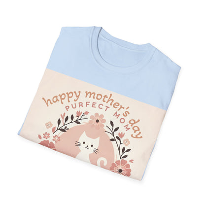 Cute Cat Mom T-Shirt for Mother's Day