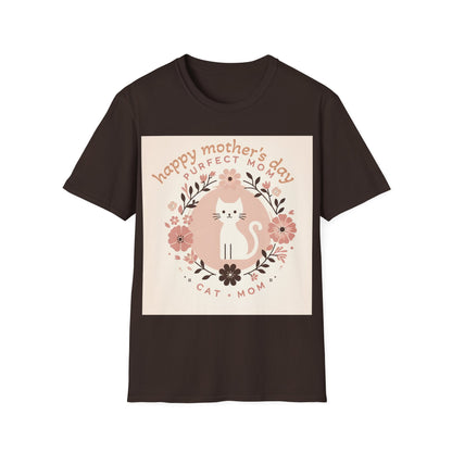 Cute Cat Mom T-Shirt for Mother's Day