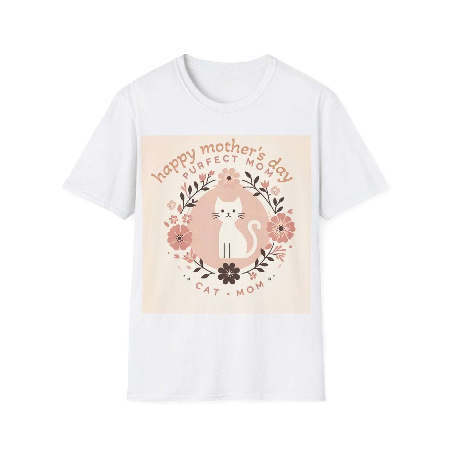 Cute Cat Mom T-Shirt for Mother's Day