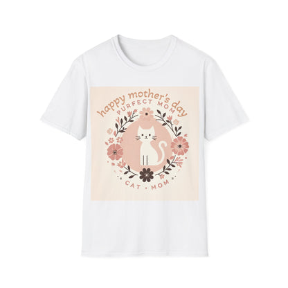 Cute Cat Mom T-Shirt for Mother's Day