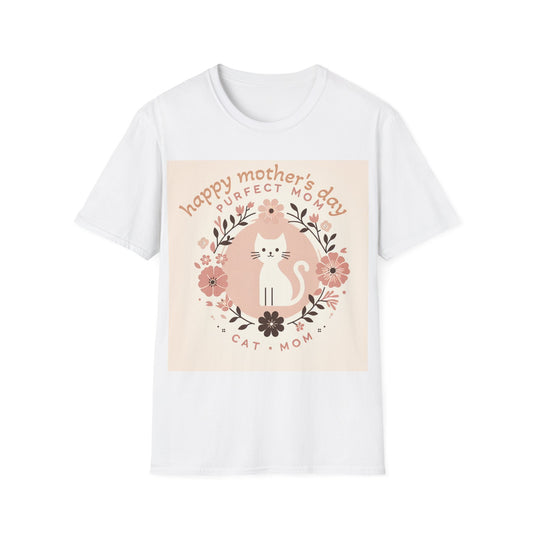 Cute Cat Mom T-Shirt for Mother's Day