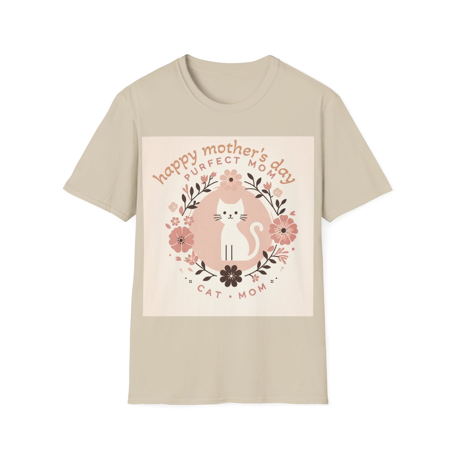 Cute Cat Mom T-Shirt for Mother's Day