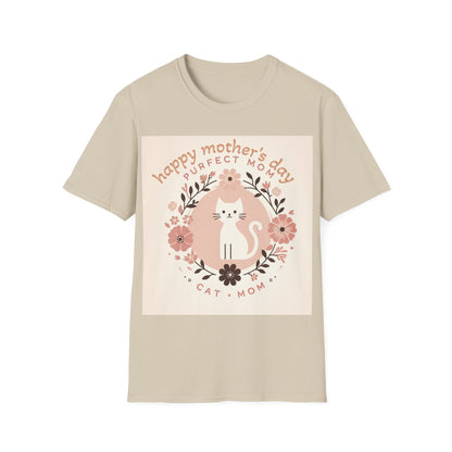 Cute Cat Mom T-Shirt for Mother's Day