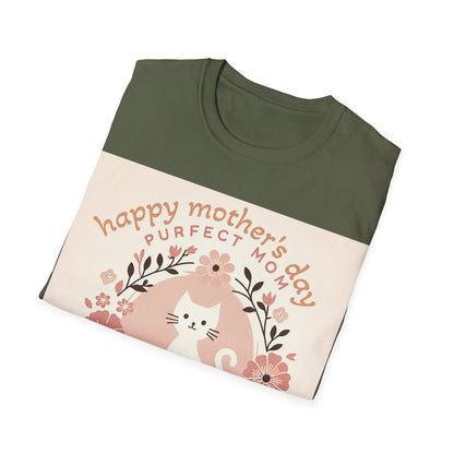 Cute Cat Mom T-Shirt for Mother's Day