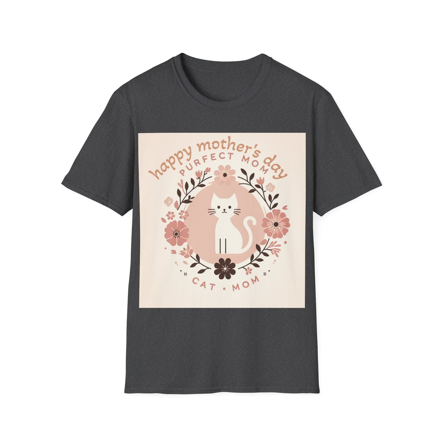 Cute Cat Mom T-Shirt for Mother's Day
