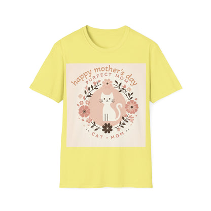 Cute Cat Mom T-Shirt for Mother's Day