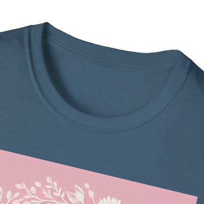 Blooming Mom Floral T-Shirt - Softstyle Unisex Tee for Mother's Day