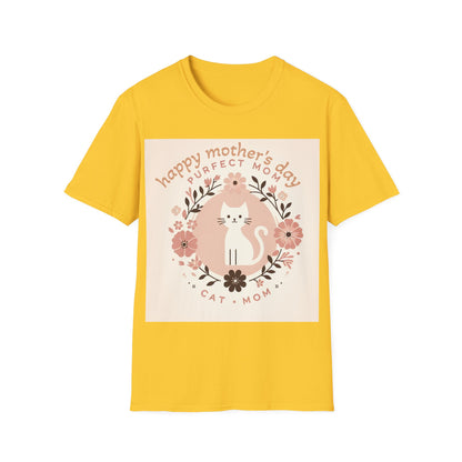 Cute Cat Mom T-Shirt for Mother's Day