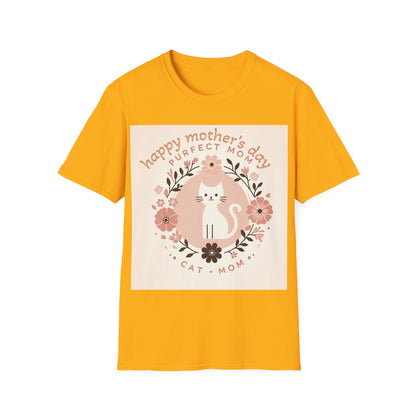 Cute Cat Mom T-Shirt for Mother's Day