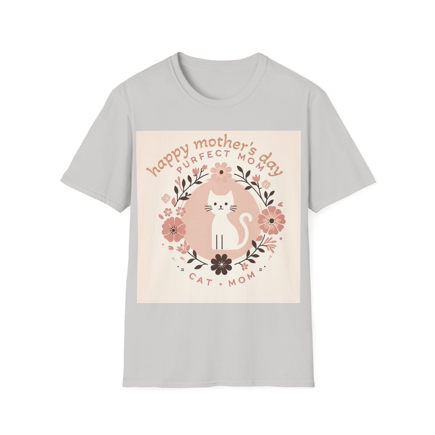 Cute Cat Mom T-Shirt for Mother's Day
